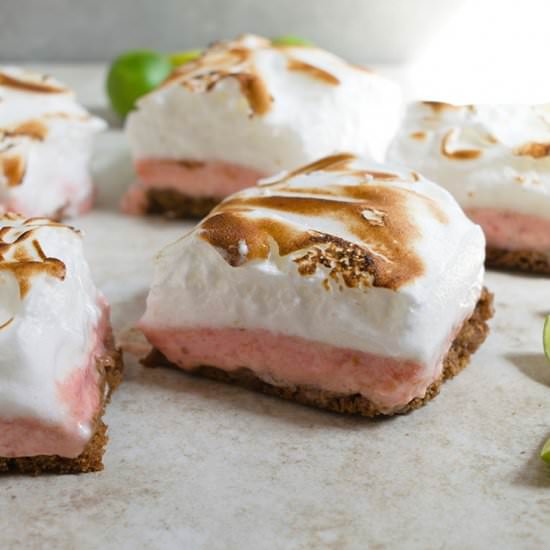 Strawberry key lime bars