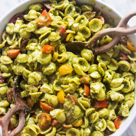 Orecchiette Pasta with Almond Pesto