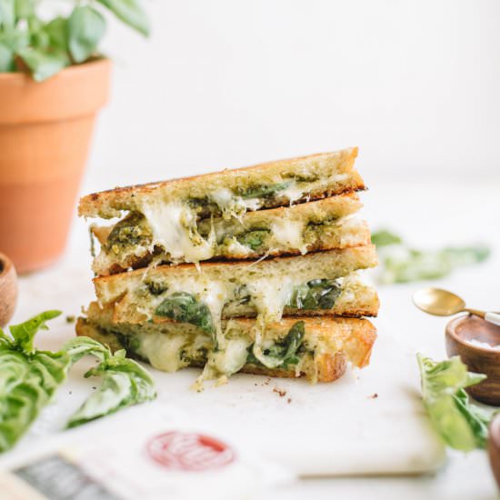 Garden Pesto Grilled Cheese