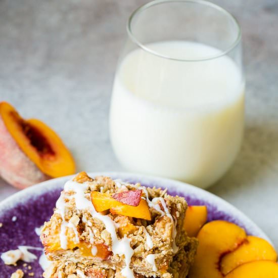 BETTER FOR YOU PEACH OATMEAL BARS