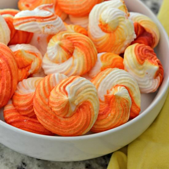 Orange Meringue Cookies