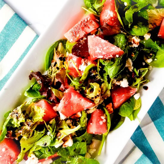 Watermelon Arugula Salad