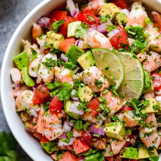 Zesty Lime Shrimp and Avocado Salad