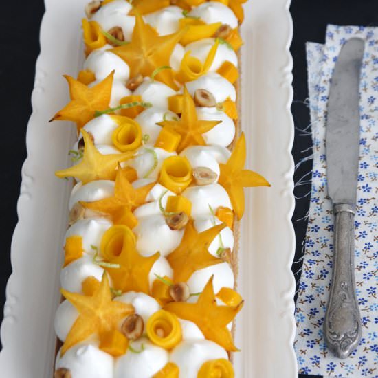 Coconut Pie with Yogurt Cream