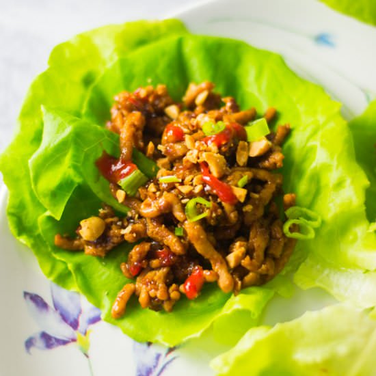 Asian Chicken Lettuce Wraps