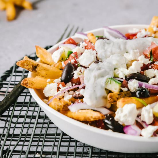 Loaded Greek Street Cart Fries