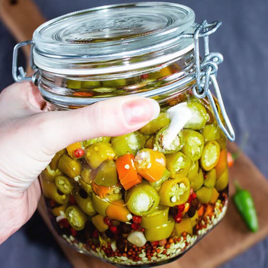 Homemade Pickled Jalapenos