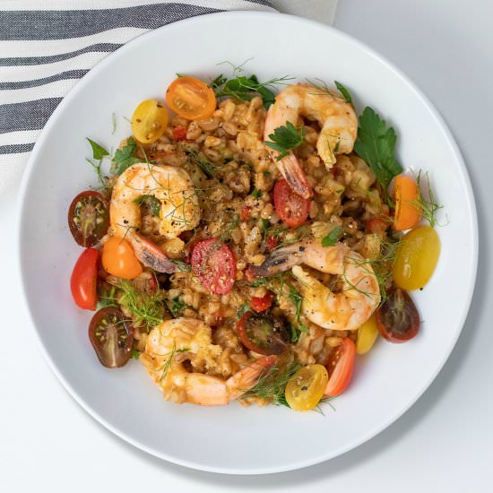 Calabrian Vegetable Farrotto