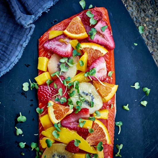 Tropical Fruit Roasted Salmon
