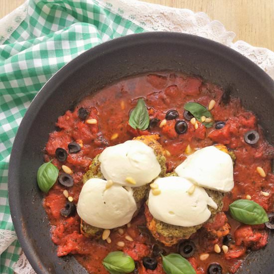 Skillet Chicken Caprese