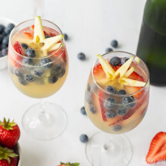 Red White and Blue Mimosas