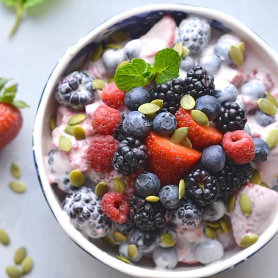 Coconut Greek Yogurt Fruit Salad