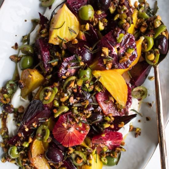 Roasted Beets with Blood Oranges