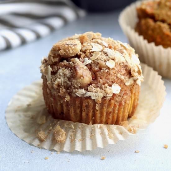 carrot apple raisin muffins