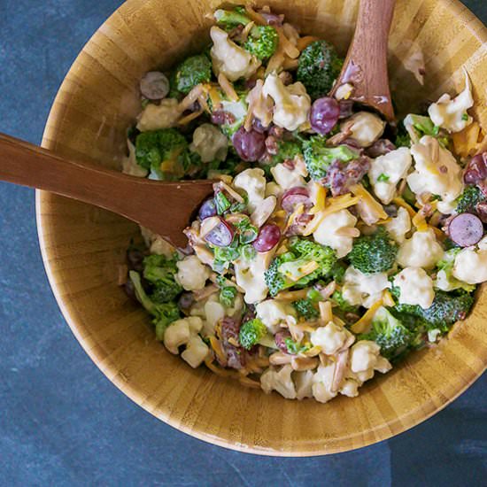 Cauliflower, Broccoli & Bacon Salad