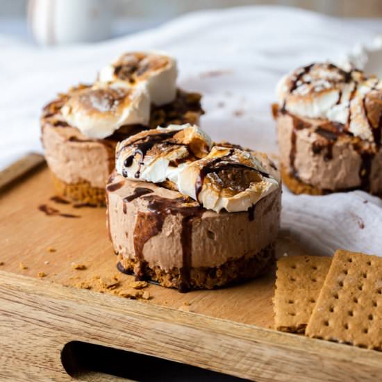 No Bake Mini S’mores Cheesecake