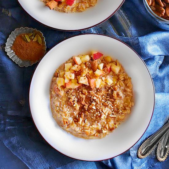 Overnight Apple Pie Creamer Oats