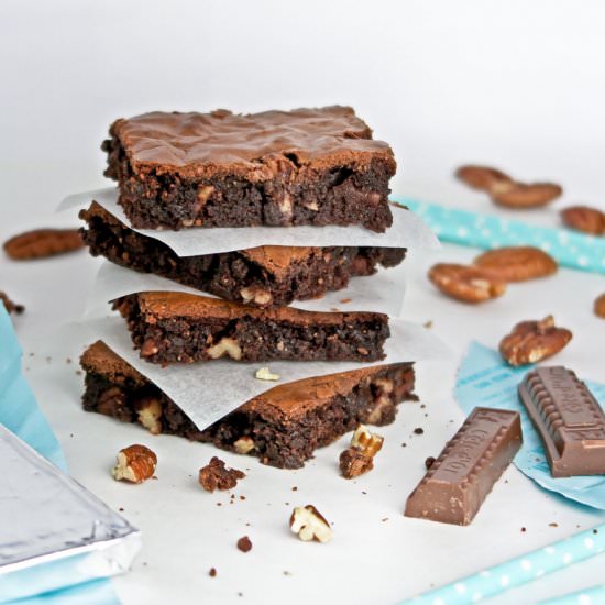 Milk chocolate brownies