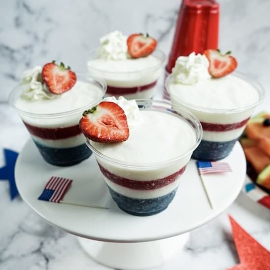 Stars and Stripes Frozen Yogurt Cup