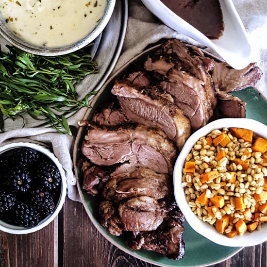 Whiskey Braised Lamb Shoulder