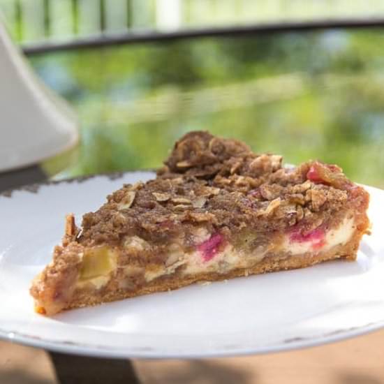 Rhubarb Cheesecake Tart