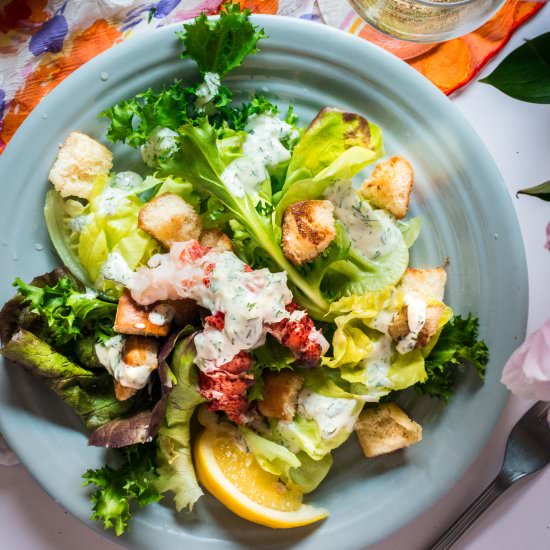 Deconstructed Lobster Roll Salad