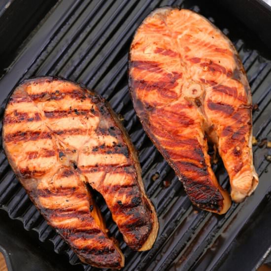 Maple Soy Grilled Salmon