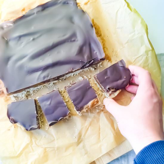 Vegan Caramel PB Bars