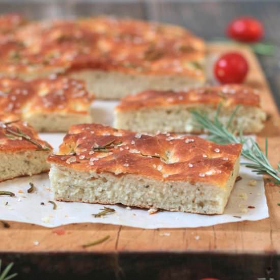 Easy Italian Rosemary Focaccia