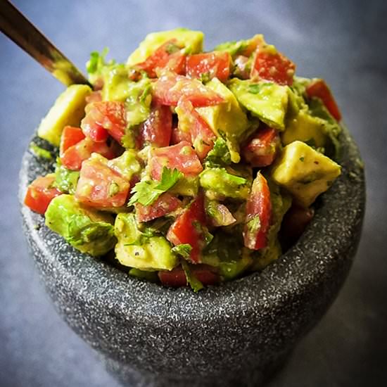 The Best Chunky Guacamole