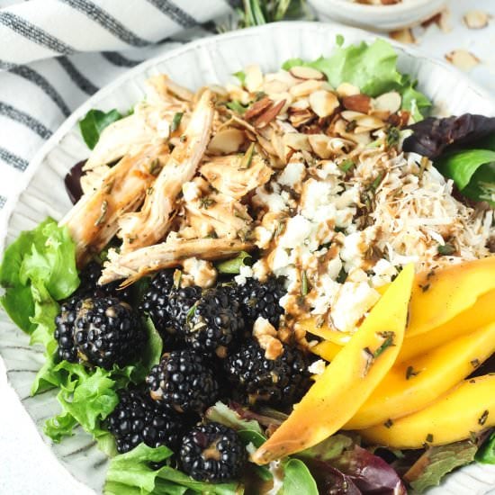 Blackberry Mango Chicken Salad
