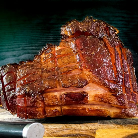 Smoked Ham with Strawberry Glaze