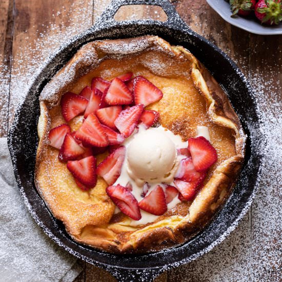 Strawberry Dessert Dutch Baby
