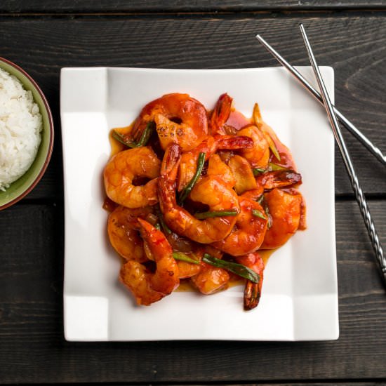 Mom’s Ketchup Shrimp