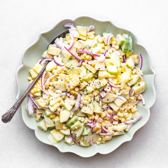 Corn and Cucumber Salad