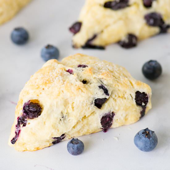 Vegan Lemon Blueberry Scones