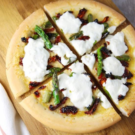 Sun-Dried Tomato Burrata Pizza