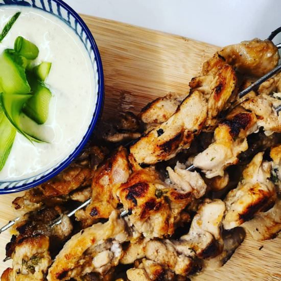Keto Rosemary Chicken Skewers