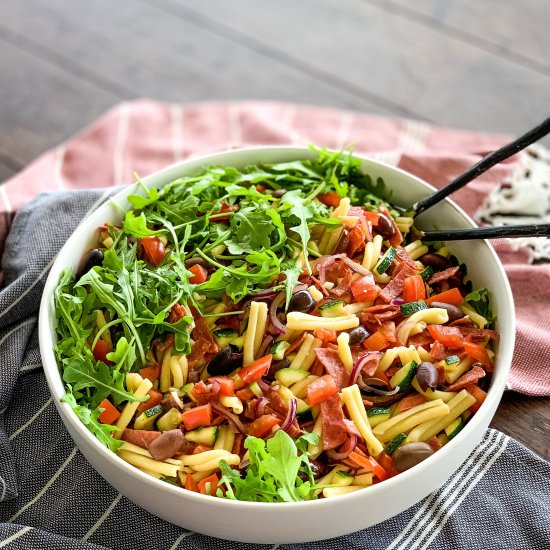 Warm Salami Pasta