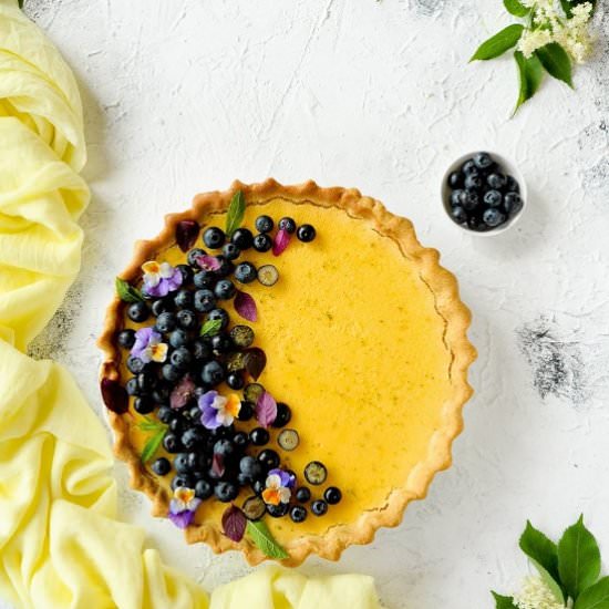 Elderflower tart