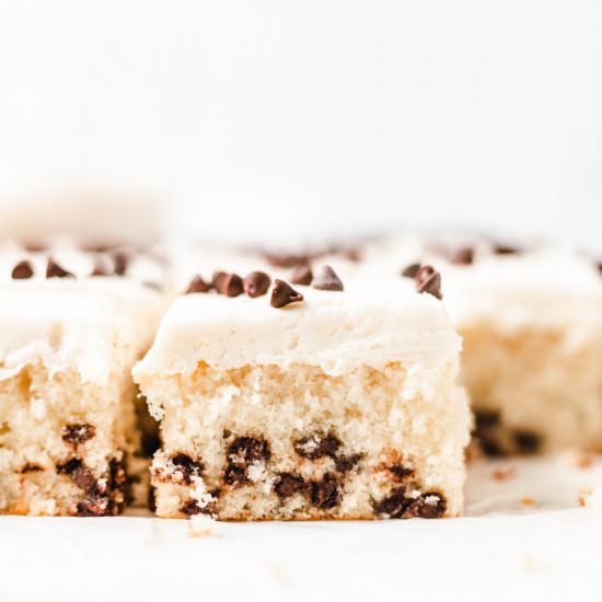 Chocolate Chip Sheet Cake