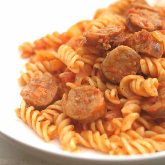 Sausage & tomato pasta