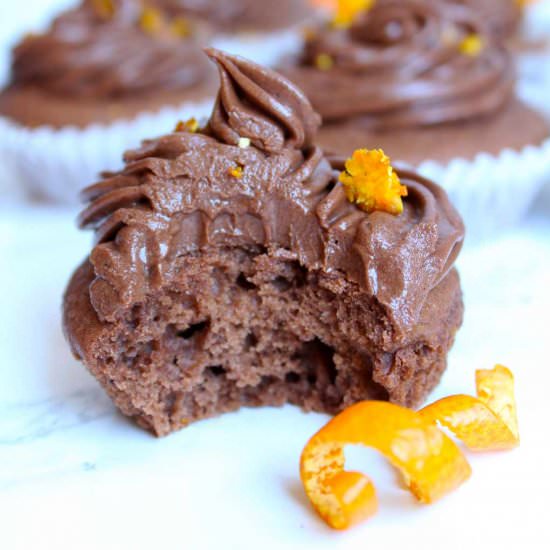 Vegan Chocolate Orange Cupcakes