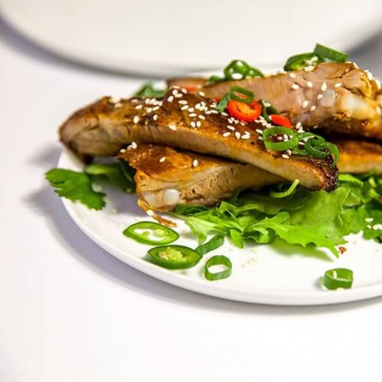 Sticky Sugar Free Asian Pork Ribs