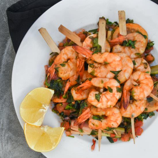 Marinated prawns