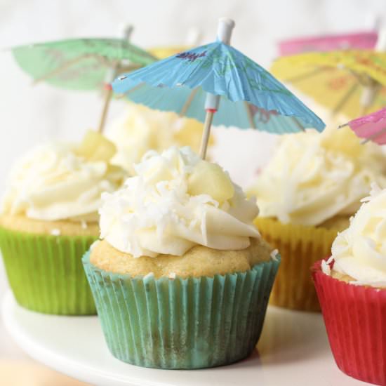 GF Pina Colada Cupcakes