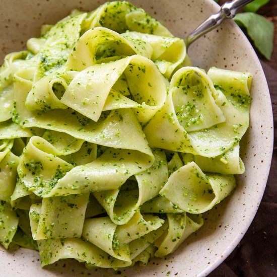 Pappardelle Creamy Ricotta Pesto