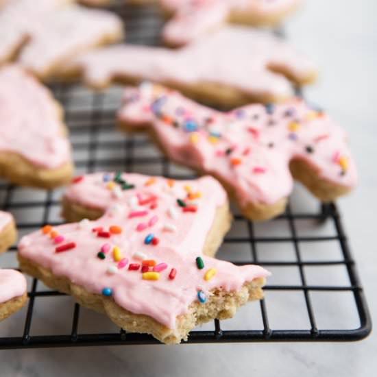 Gluten Free Frosted Sugar Cookies