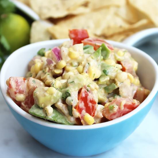 Fresh Corn Salsa with Avocado