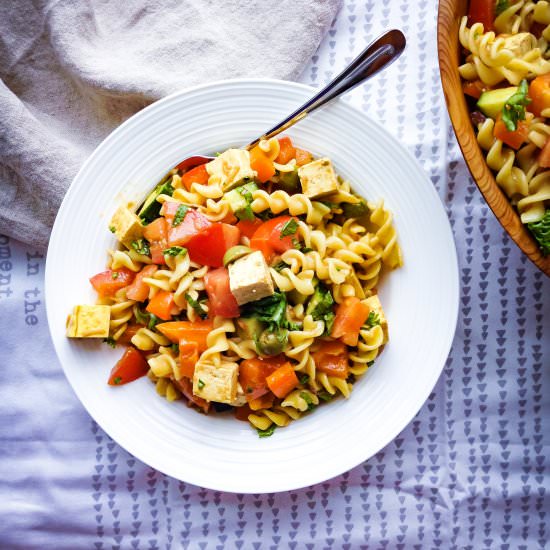 Vegan Greek Pasta Salad